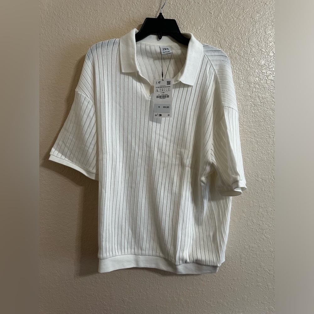 Zara Johnny Collar polo